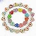 100pcs Multicolored Heart Shaped 2 Holes Wood Sewing Buttons