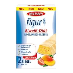 Multaben Figur Eiwei� Di�t, 2 Riegel Mango-Erdbeer, 2er Pack (2 x 70 g)