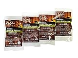 Classic Exotic Jerky Sampler Pack - TESTER 4 PACK - 4 Types of Wild Game Jerky (Venison Jerky, Buffalo Jerky, Wild Boar Jerky and Elk Jerky) - No Added Preservatives, No Added Nitrates and No Added MSG - 4 total oz.