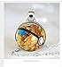 2016 New Fashion Anime Jewellery Charizard Pokeball Pokemon Necklace Round Glass Dome bijoux femme