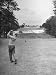Golfer Herman Keiser Hitting Drive on 367 Yard Second Hole During Masters Golf Tournament Premium Photographic Poster Print