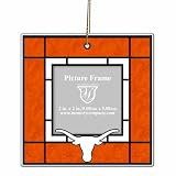 NCAA Texas Longhorns Art Glass Picture Frame Ornament