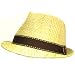 Hemp Braid Straw Summer Fedora Trilby Hat Natural Large Extra Large