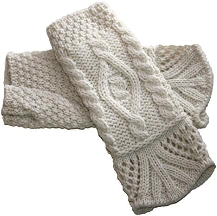 Arancrafts West End Knitwear Irish Woolen Glove (Natural)