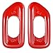 Opar Red Central Console Lock Switch Cover Trim for 2011 - 2016 Jeep Wrangler - Set