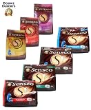 Produkt-Bild: Douwe Egberts Senseo Kaffeepads 102 St&uuml;ck - 7 Sorten - Sevilla, Rio, Vienna, Normal, Mild, Kr&auml;ftig und Entkoffeiniert