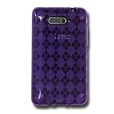 Amzer Luxe Argyle Skin Case for HTC Aria - Purple