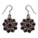 Beautiful Earrings Silver Onyx Gemstone Jewelry 1.5 inches (erg039)