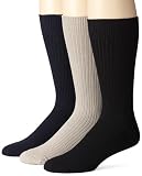 Florsheim Mens 3-pack Cushion Sole Socks