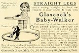 IMAGE OF 1906 Ad Glascock Manufacturer Baby-Walker Infant Roller Seat Legs Exercise Chair - Original Print Ad