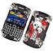 RIM Blackberry Bold 9700 9780 / Onyx 9020 (AT&T and T-Mobile) Rubberized Snap-On Protector Hard Case Image Cover "Cross 'N Skull" Design