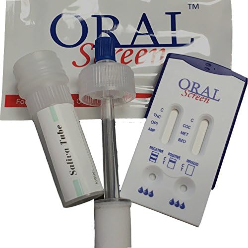 Oral Saliva 6 Panel Drug Test (Pack of 5 Tests)