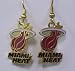 NBA Dangling Earrings - Miami Heat Logo