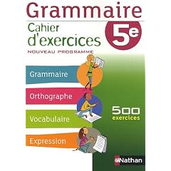 Grammaire 5e : Cahier d'exercice