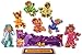 Little Folk Visuals Five Monkeys Jumping on the Bed Precut Flannel/Felt Board Figures, 9 Pieces Set