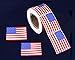 American Flag Shaped Stickers – Large Patriotic USA Flag Decals for Parades, Events & Military Support (1 Roll-250) - Decorative Sticker - Not for mailing