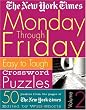 The New York Times Monday Through Friday Crossword Puzzles Volume 2: Easy to Tough Crossword Puzzles