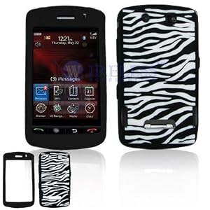 Black and White Zebra Animal Design Laser Cut Silicone Skin Cover Case Cell Phone Protector for BlackBerry 9530 Storm 9500 Thunder