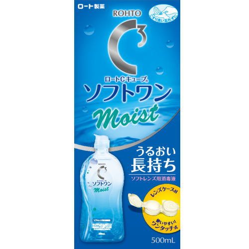 ロートCキューブソフトワンモイストa 500ml ソフトレンズ用洗浄・すすぎ・消毒（保存）液