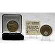 LOS ANGELES DODGERS DODGER STADIUM AUTHENTICATED INFIELD DIRT COIN