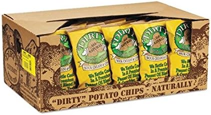 Dirty Potato Chips, Sour Cream &amp; Onion, 2 Oz Bag, 25 Per Carton