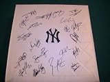 2010 NEW YORK YANKEES TEAM SIGNED AUTOGRAPHED BASEBALL BASE COA CURTIS GRANDERSON,RUSSELL MARTIN + PROOF PHOTO