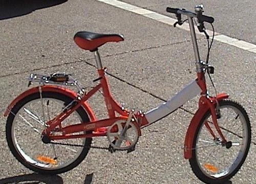 Folding Bike 20 Inchces Color Red or Ivory)