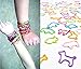 Original Authentic Silly Bandz Fun Assorted Shapes, Colors and Sizes Silicone Rubber Bands Bracelets Party Favors- 6 Packs with 24 Bands in Each Pack (144 Wristbands Total)