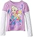 Disney Girls' Frozen Anna and Elsa Long-Sleeve Twofer Shirt