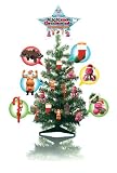 Pipedreams Products Xmas Tree With 24 Ornaments