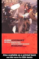 Global Governance: Critical Perspectives