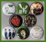 Green Day Set of 8 - 1 Inch Buttons