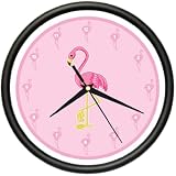 FLAMINGO Wall Clock pink flamingos kitchen decor gift