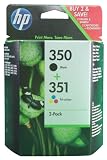 HP 350/351 Cartouche d'encre d'Origine 1 x Noir / Couleur (Cyan / Magenta / Jaune)