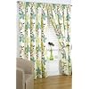 Izabelle Green Lined Ready Made Curtain Pair 46" x 54" Size
