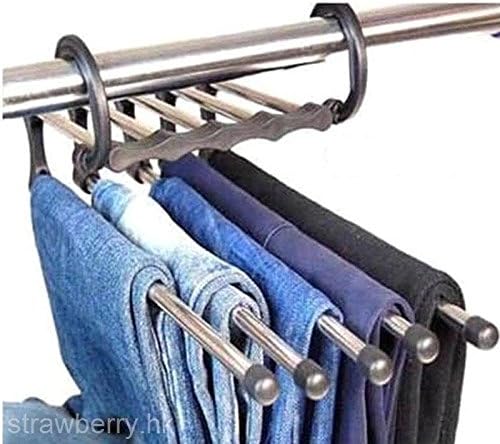Shirt Trousers Pants Denim Jeans Scarf Coat Hanger Hook Clothes Rack Organizer
