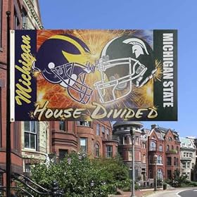 Michigan Wolverines vs. Michigan State Spartans 3' x 5' House Divided Flag