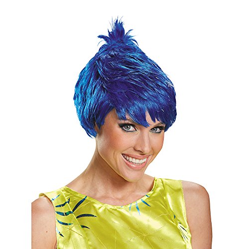 Disguise Women’s Joy Adult Costume Wig, Blue, One Size