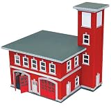 HO B/U 1930's Fire House, Red