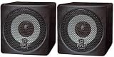 Pyle Home PCB3BK 3-Inch 100-Watt Mini Cube Bookshelf Speakers - Pair (Black) (Pair)