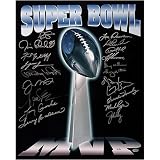 Autographed Super Bowl Trophy 16x20 Picture