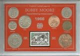 Bobby Moore (West Ham United & England) Football Legend Coin & Stamp Present Display Gift Set 1966