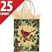 Acorns and Mistletoe Gift Bags 25ct