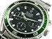 【ELGIN エルジン】ダイバーズクロノグラフ腕時計 200M防水機能付 FK1286S-GR グリーン