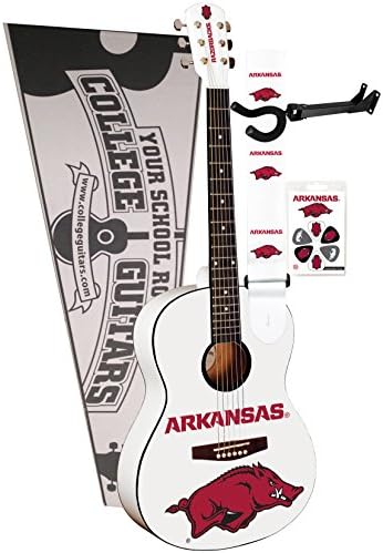College Guitar CG-AR#1FP University of Arkansas Acoustic Guitar Fan Pack
