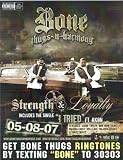  : Bone Thugs N Harmony (Strength & Loyalty, Double-Sided, Original) Music Poster Print - 8' X 10'