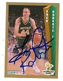 Fred Roberts Autographed/Hand Signed Basketball Card (Milwaukee Bucks) 1992 Fleer #129