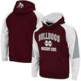Mississippi State Bulldogs Maroon-White Playmaker Pullover Hoodie Sweatshirt