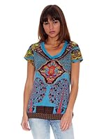 Janis Camiseta Manga Corta Valeria (Azul Océano)