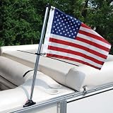 Pontoon 24 Inch Flag Pole Socket With Flag